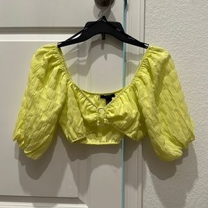 Lime Green Crop Top